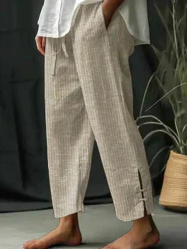 Linen Wide Leg Pants – High Waist – Relaxed Fit