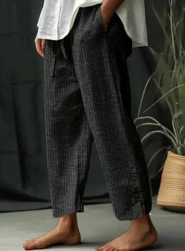 Linen Wide Leg Pants – High Waist – Relaxed Fit