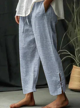 Linen Wide Leg Pants – High Waist – Relaxed Fit