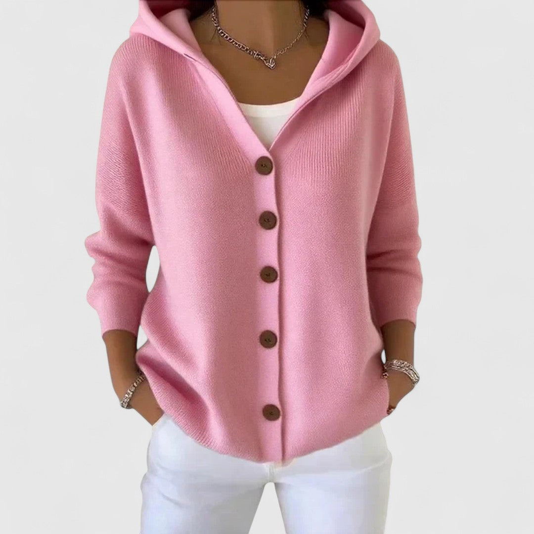 Hooded Cardigan – Buttoned Comfort – Everyday Layer