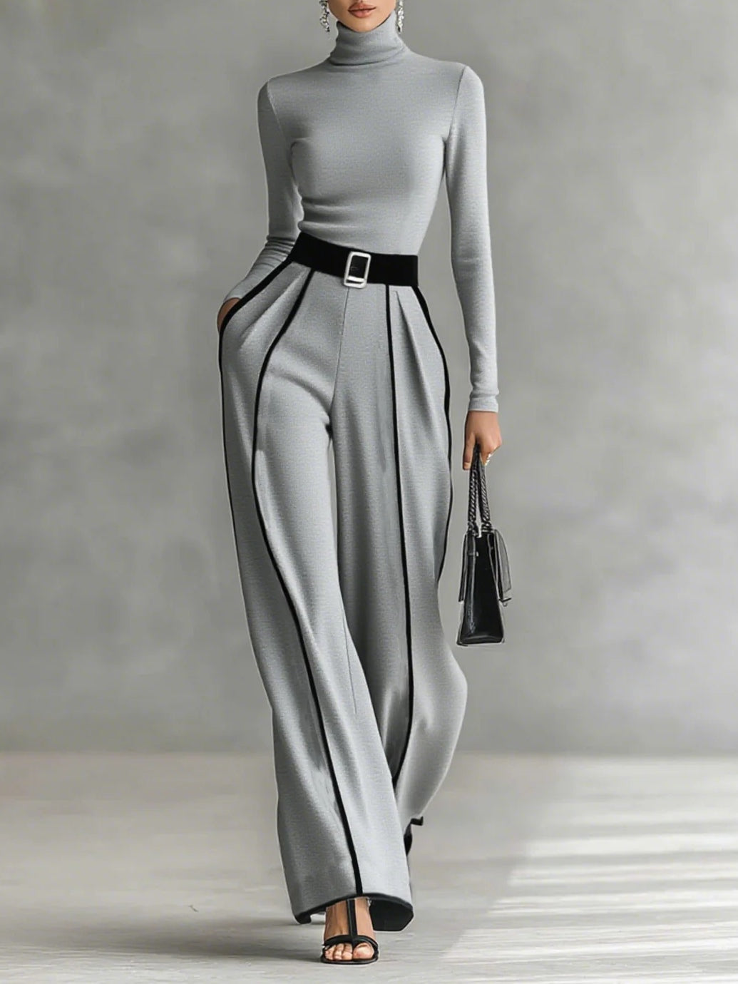 Two-Piece Set – High Neck – Elegant Fit