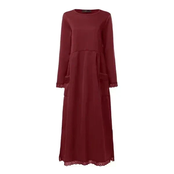 Women’s Turtleneck Maxi Dress – Cozy Chic Essential
