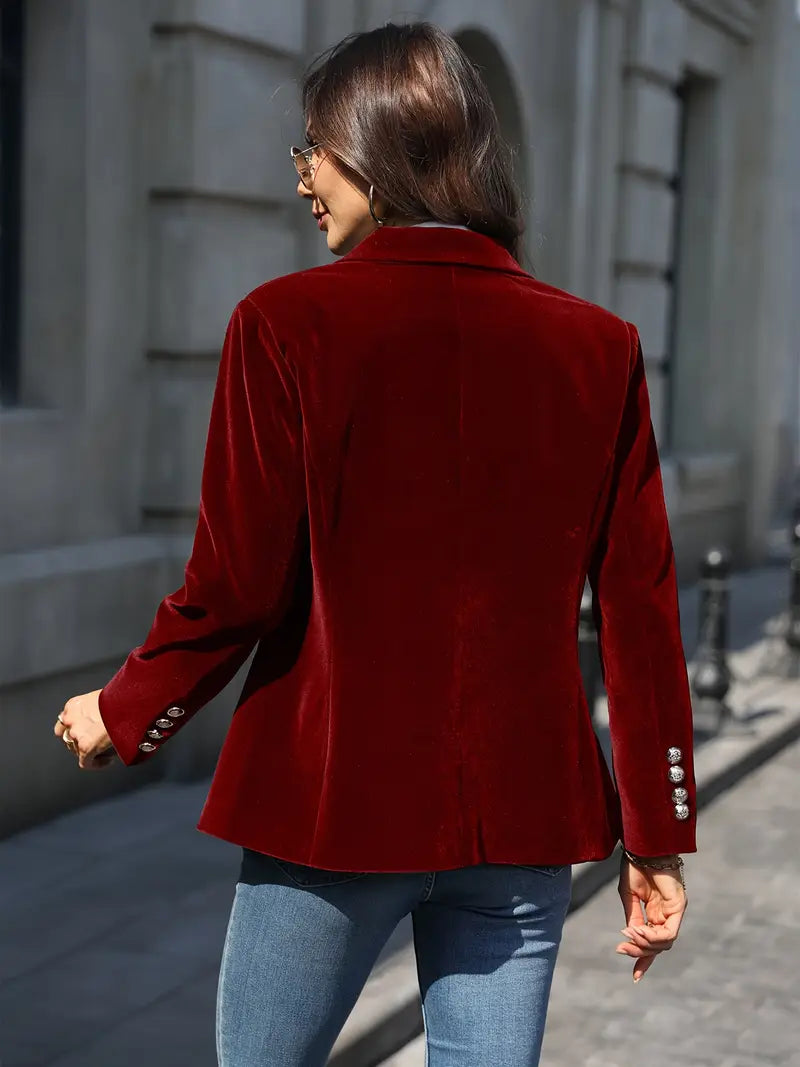 Velvet Blazer – Tailored Elegance – Timeless Chic