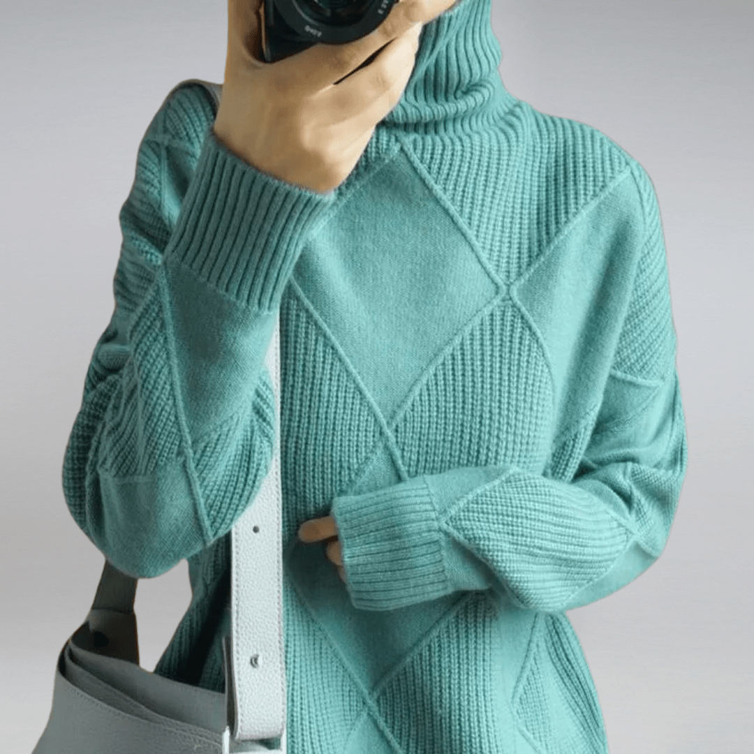 Sweater – Turtleneck – Geometric
