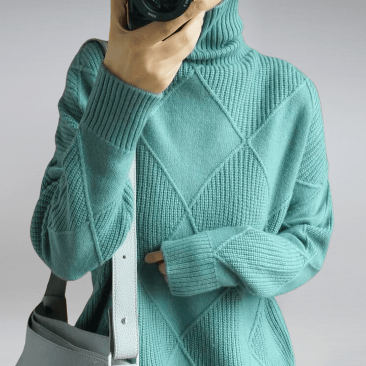Sweater – Turtleneck – Geometric