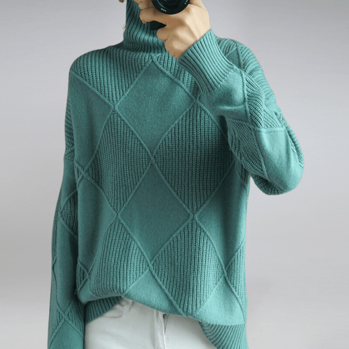 Sweater – Turtleneck – Geometric