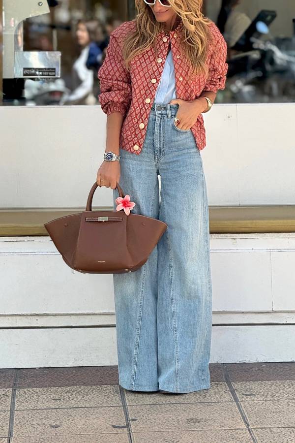 Women’s Printed Quilted Jacket – Effortless City Style