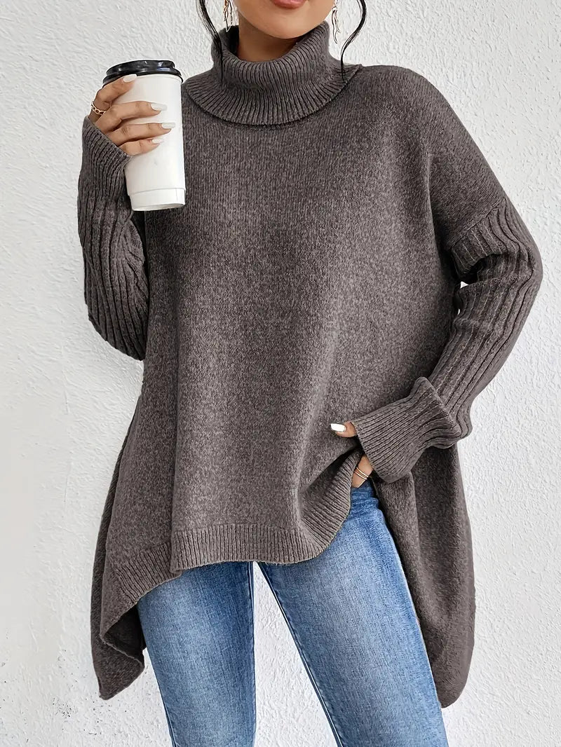 Long Turtleneck Sweater – Oversized – Elegant