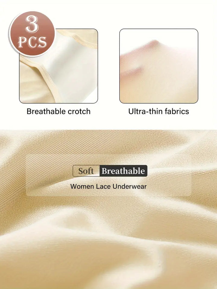 High-Waisted Shaping Briefs – Seamless Support – 3-Pack