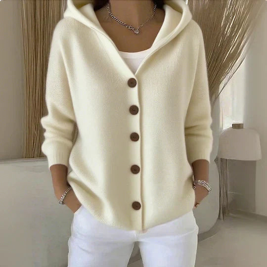 Women’s Hooded Cardigan – Soft Comfort – Everyday Layer