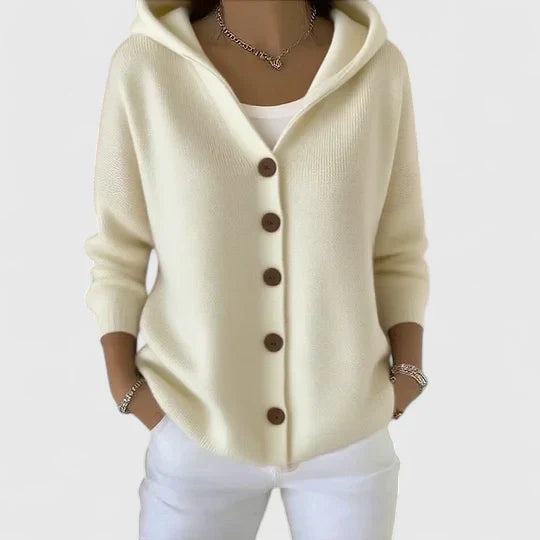 Hooded Cardigan – Buttoned Comfort – Everyday Layer