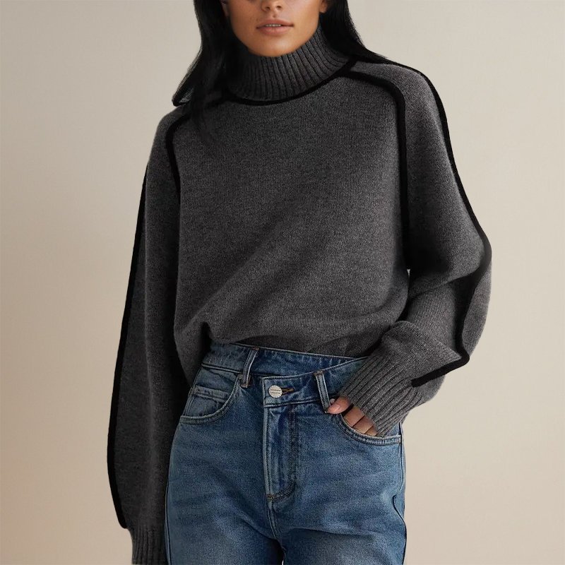 Women’s Turtleneck Sweater – Timeless Elegance – Cozy Fit