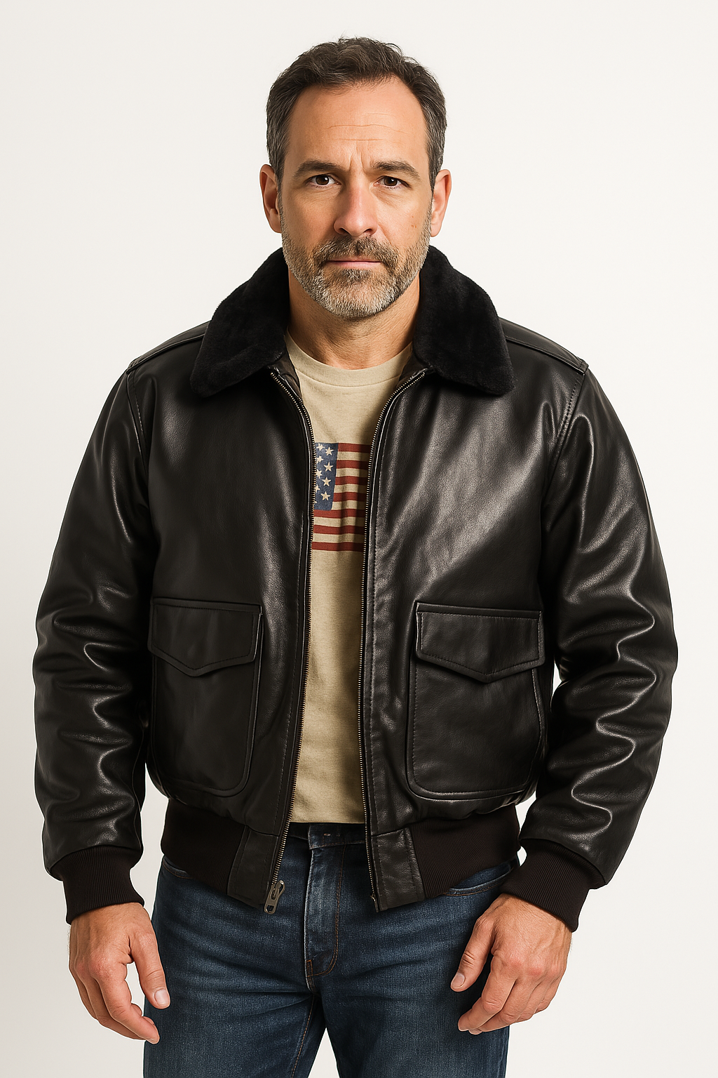 Leather Jacket – Timeless Edge – Premium Fit