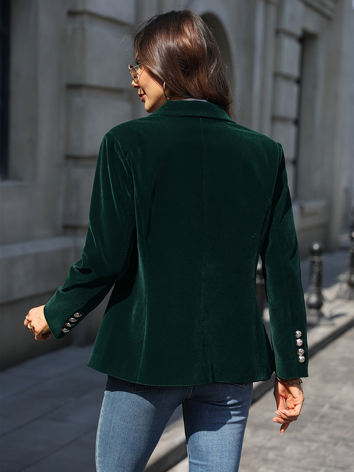 Women’s Velvet Blazer – Luxe Tailored Shine & Everyday Confidence