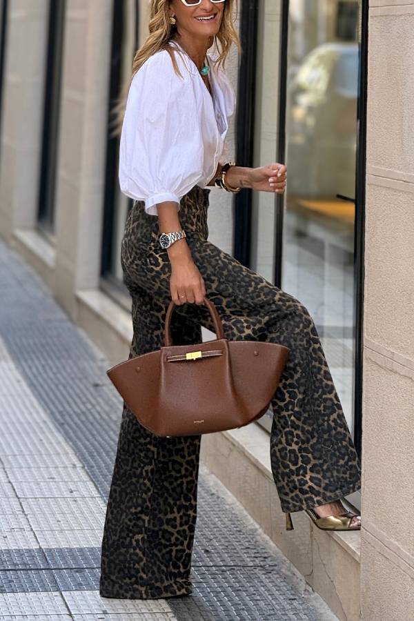Leopard Wide-Leg Pants – Bold Elegance