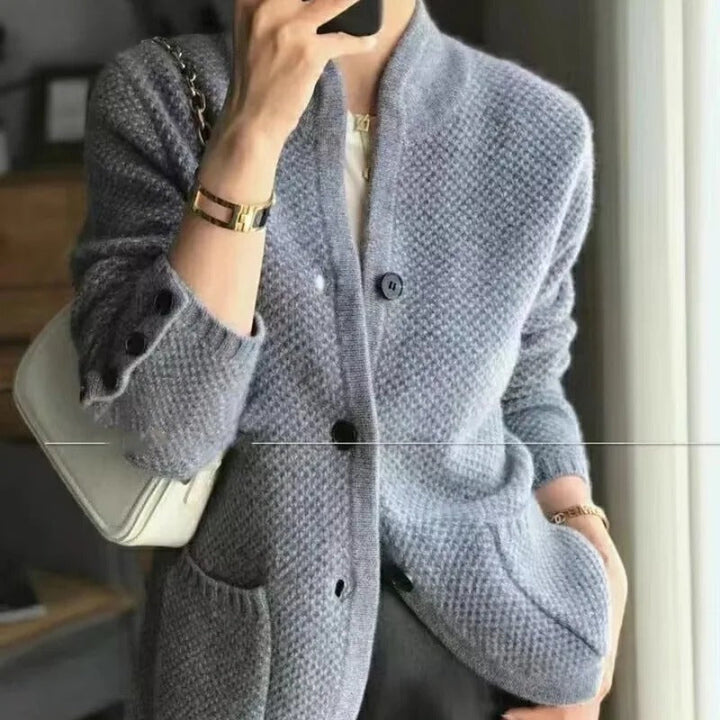 Women’s Knit Jacket – Textured Elegance – Timeless Layer