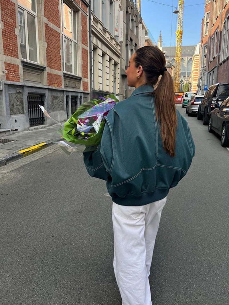 Women’s Fall/Winter Casual Oversized Zip-Up Jacket