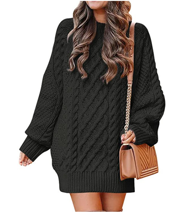 Sweater Dress – Oversized Cable – Cozy Chic