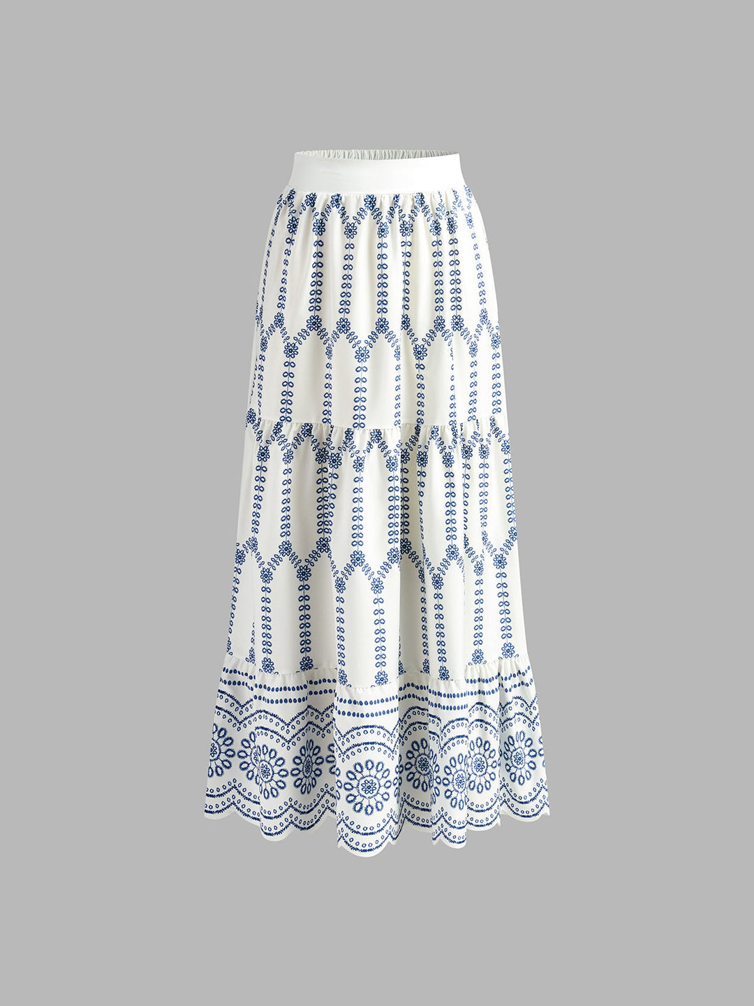 Two Piece Maxi Dress – Printed Crop Top – Vacation Set