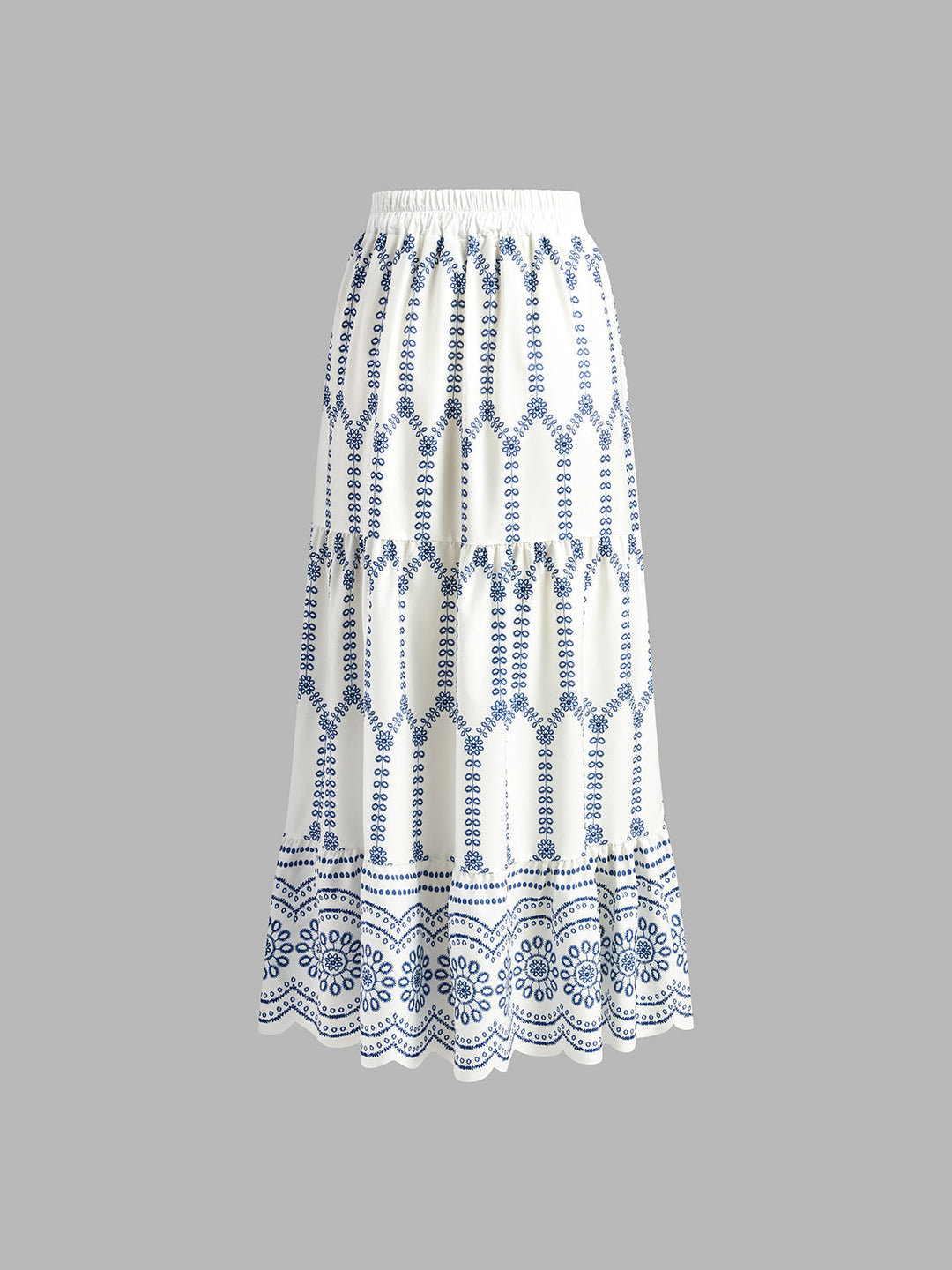 Two Piece Maxi Dress – Printed Crop Top – Vacation Set