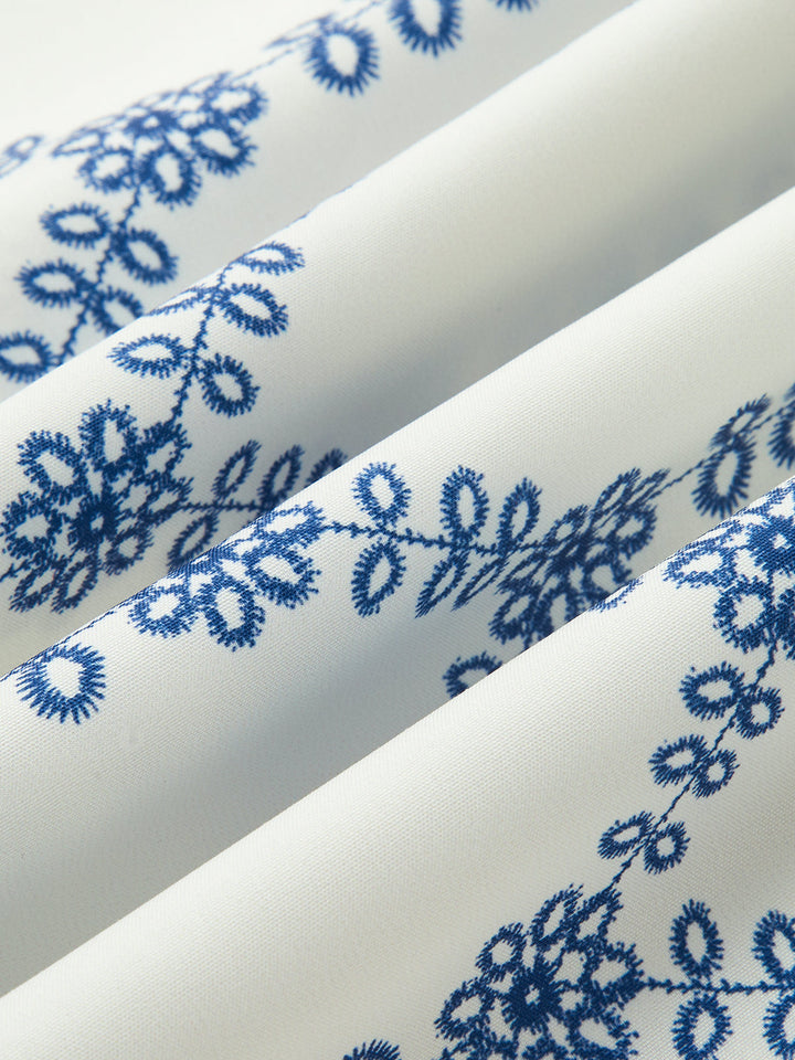 Two Piece Maxi Dress – Printed Crop Top – Vacation Set