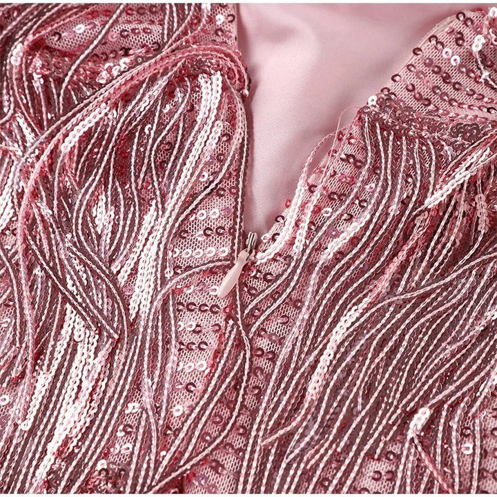 Dress – Feather Fringe – Elegant