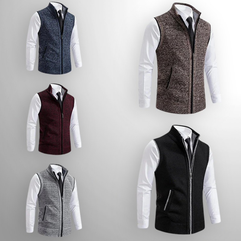 Knit Vest – Zip Front – Smart Layer